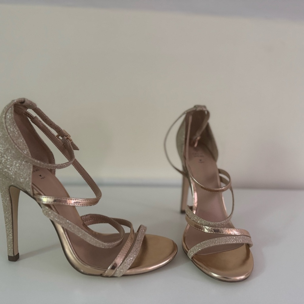 Call It Spring Gold Stiletto Heels